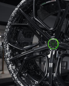 هانروي 23 برميل × × × 23 × 12 لامبورغيني تورس ملمع كربون مزخرف مراكز سوداء عجلات مصنوعة في الصين - Product Image 4