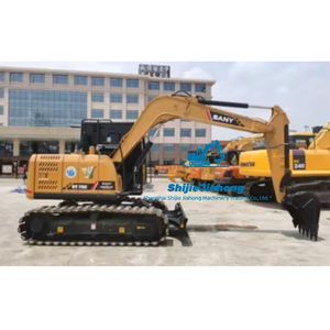 Mini-excavatrice SANY SY75C d'occasion de 7,5 tonnes, certifiée EPA et CE, moteur et boîte de vitesses principaux, puissance de 112 kW, prête à être expédiée, matériel de construction - Product Image 1
