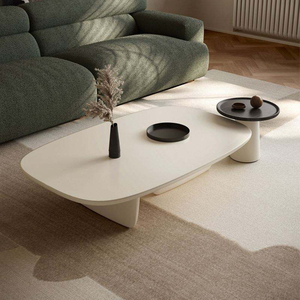Juego de <span class=keywords><strong>Mesa</strong></span> de Centro de Madera Moderna y Contemporánea con Altura Ajustable para Sala de Estar, Muebles para el Hogar - Product Image 2