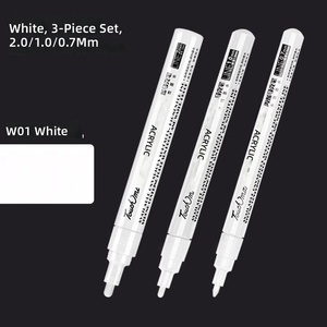 Set di Penne Gel Bianche Opache, Marcatori Acrilici ad Alta Copertura per Disegno su Carta Nera e Illustrazione - Product Image 3