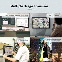 Moniteur tactile de 13,3 pouces compatible avec les ordinateurs, les ordinateurs portables, les tablettes et les appareils de jeu, utilisable comme kiosque à écran tactile