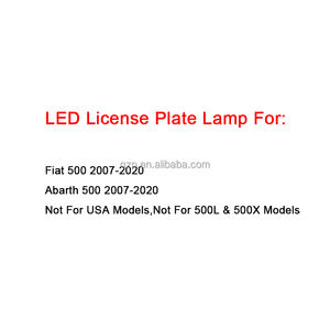 Ampoules de véhicule lumineuses Offre Spéciale accessoires de voiture lampe de numéro de plaque d'immatriculation LED pour <span class=keywords><strong>Fiat</strong></span> <span class=keywords><strong>500</strong></span> <span class=keywords><strong>Abarth</strong></span> <span class=keywords><strong>500</strong></span> 2007-2020 - Product Image 2