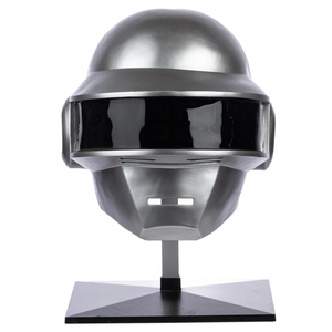 Casco <span class=keywords><strong>Daft</strong></span> <span class=keywords><strong>Punk</strong></span> all'ingrosso, replica indossabile in resina color argento per cosplay di Thomas, oggetti di scena per feste di Halloween - Product Image 3