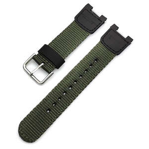 Bracelet en nylon sport 12mm pour Casio SGW100/tissu respirant avec boucle ardillon <span class=keywords><strong>18mm</strong></span> souple pour bande <span class=keywords><strong>Nato</strong></span> - Product Image 2