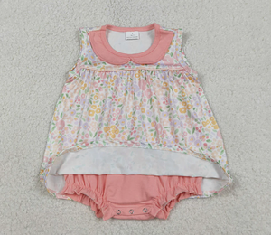 Combinaisons pour bébés filles SR3628, imprimé fleurs colorées, ensembles de vêtements d'été pour bébés filles - Product Image 4