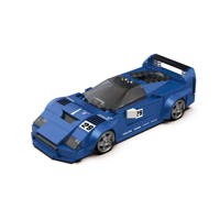 YC-DZ033 2026 Nuevo Kit de Modelo de Coche Deportivo Azul MOC City, Juguetes de Construcción DIY con Pequeñas Partículas, Regalo para Niños, Sets de Bloques de Construcción