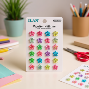 Adesivi Decorativi Brillanti Floreali Multicolore 39055 - Product Image 3