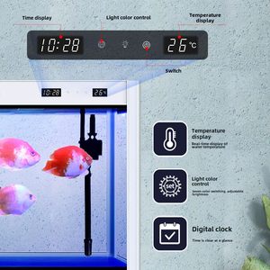 <span class=keywords><strong>Aquarium</strong></span> en verre haut de gamme avec meuble de rangement, <span class=keywords><strong>éclairage</strong></span> LED et système de cascade silencieux pour salon - Product Image 4