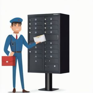 Boîte aux lettres extérieure en métal, gestionne les boîtes aux lettres, les boîtes aux colis USPS, 16 portes, 2 casiers à colis - Product Image 6