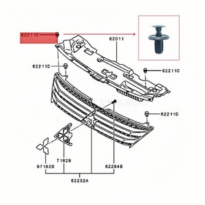 ฝาปิดหม้อน้ำกันชนหน้าสำหรับ Mitsubishi พลาสติก KS2189 7259A103สำหรับ Outlander ASX Eclipse CROSS - Product Image 1