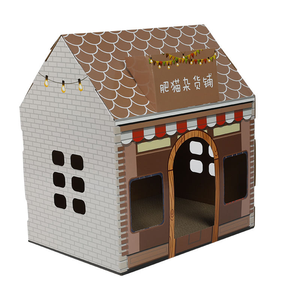 Maison pour chat d'intérieur, abri décoratif en papier pour chat, idéal pour la verdure intérieure - Product Image 5