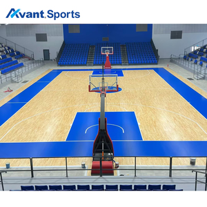 Avant thể thao trong nhà Modular sân bóng rổ sàn rắn Maple & Bạch Dương sàn gỗ xách tay gỗ cứng phòng tập thể dục cầu lông tòa sàn - Product Image 1