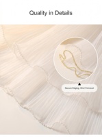 Tulle semi-transparent à bords ondulés, doux, pour emballage de bouquets, bord perlé et volanté, multicolore, surjeté, 5 yards, 45 cm, pour fleuristes et mariages