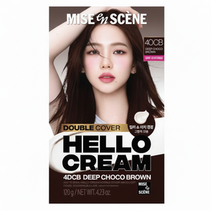 Offerta Speciale Mise-en-scene Hello Cream Double Cover Marrone Cioccolato Intenso, Tinta per Capelli a Lunga Durata 8 Settimane, 1 Pezzo Marrone Scuro - Product Image 1