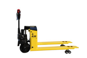 รถยกพาเลทไฟฟ้าแบบขับเคลื่อนด้วยตัวเอง HZHI CBD รับน้ำหนักได้ 4500 ปอนด์ พร้อมแบตเตอรี่ลิเธียม ยางโพลียูรีเทน - Product Image 2