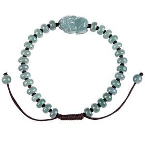 Pulsera Pixiu de Jadeíta Natural Azul Agua, Moda Femenina de Alta Gama, Jade al por Mayor SL62 - Product Image 5