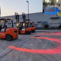 10-80 V DC Auto blau rot grün LKW Fahrzeug Gabelstapler Traktor U-Form Kurve Strahl muster LED Sicherheits zone ARC Warnleuchte