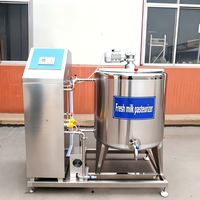 Pasteurisateur professionnel 200L pour lait frais et jus d'œufs, chauffage 12KW, 45-90°C ℃   pour une utilisation continue