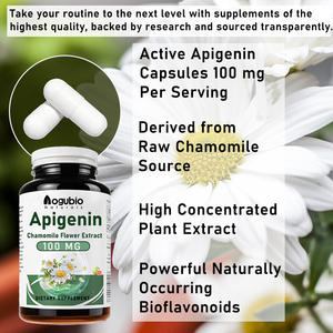 Label pribadi ekstrak suplemen tidur Chamomile suplemen <span class=keywords><strong>Apigenin</strong></span> 50mg <span class=keywords><strong>Apigenin</strong></span> Capsules - Product Image 5