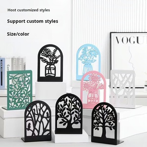 Serre-livres en fer portable Support de <span class=keywords><strong>livre</strong></span> en métal antirouille et enduit de poudre pour organiser les livres dans les salles d'étude et les bureaux - Product Image 6