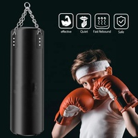 Sac de frappe Wellshow Sport pour enfants, sac de boxe en PU de 2 pieds, ensemble de sac de frappe avec gants de boxe, non rempli