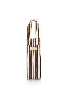 Custom Size Logo Colors Eco Friendly Striped Recycled <b>Nylon</b> Single Wine Bottle Carrier Gift Bag - Product Image 2