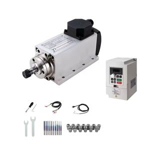 Zhong Hua Jiang 110V/220V Square ER16 1.5KW Air Cooled CNC Spindle Motor With VFD Kit for CNC Router <b>Engraving</b> <b>Machine</b> - Product Image 1