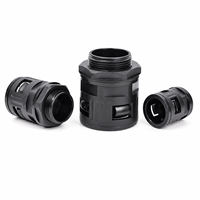 Raccord flexible de type PA en nylon PG11 pour conduit AD15.8, filetage 1/2 po x 1/2 po, protection des câbles électriques