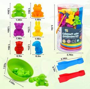 Sensorial educativo niños contando juguete <span class=keywords><strong>dinosaurio</strong></span> Animal cognición forma Color juego Color clasificación juguete - Product Image 2