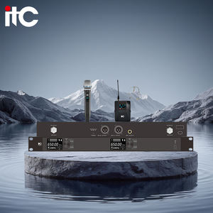 Micrófono universal inalámbrico de dos canales de mano Uhf El <span class=keywords><strong>mejor</strong></span> micrófono de condensador True Diversity Micrófono inalámbrico profesional - Product Image 4