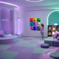 Juguetes para Necesidades Especiales, Espejo de Burbujas Sensorial para Pared, Estimulación Visual Interactiva, Juego de Espejos Convexos Acrílicos para Salas de Juego Infantiles