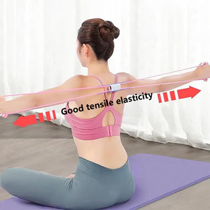 Căng thẳng dây Yoga phòng tập thể dục <span class=keywords><strong>latex</strong></span> cao su cánh tay kháng 8 hình thiết bị sức mạnh tập thể dục tại nhà phòng tập thể dục ngực giãn nở ban nhạc đàn hồi - Product Image 4