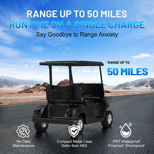 Batería de Litio para Carro de Golf de 48V 105Ah, Batería LiFePO4 de 105Ah 250A con Medidor SOC Bluetooth para CLUB CAR <span class=keywords><strong>Yamaha</strong></span> EZGO - Product Image 2