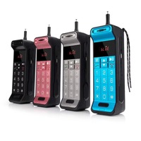 Haut-parleur sans fil Bluetooth créatif en forme de téléphone portable rétro, style vintage, avec subwoofer et lecteur de carte TF, cadeau pour les amateurs de musique