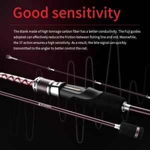 Ecooda Haiz serie KSEH SSEH sólido hueco lento Jigging Rod Material de carbono carpa lubina pargo agua salada pez trucha suave bagre - Product Image 4