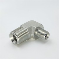 Adaptateur hydraulique à filetage métrique coude à 90 degrés NPT filetage mâle adaptateur de tuyau connecteur de Tube pour raccords de tuyauterie raccord réutilisable