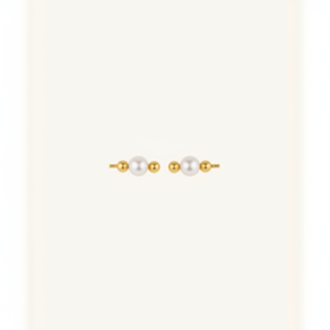 Pendientes de Diamantes Cultivados en Laboratorio con Corte Pera en Oro de 14K Amarillo, Rosa y Blanco, Diseño Moderno en Forma de Flor, Chapados en Oro - Product Image 1