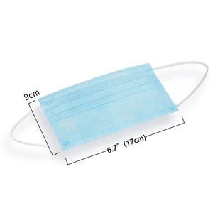 Masker tanpa tenunan 3 lapisan, Masker wajah hitam disesuaikan bedah sekali pakai medis dengan <span class=keywords><strong>Earloop</strong></span> tipe Iir En14683 siap untuk pengiriman - Product Image 3