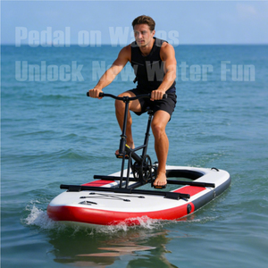 Vélo aquatique pliable léger intégré avec système de propulsion à pédales, cadre intégré résistant à la corrosion, idéal pour la mer - Product Image 5