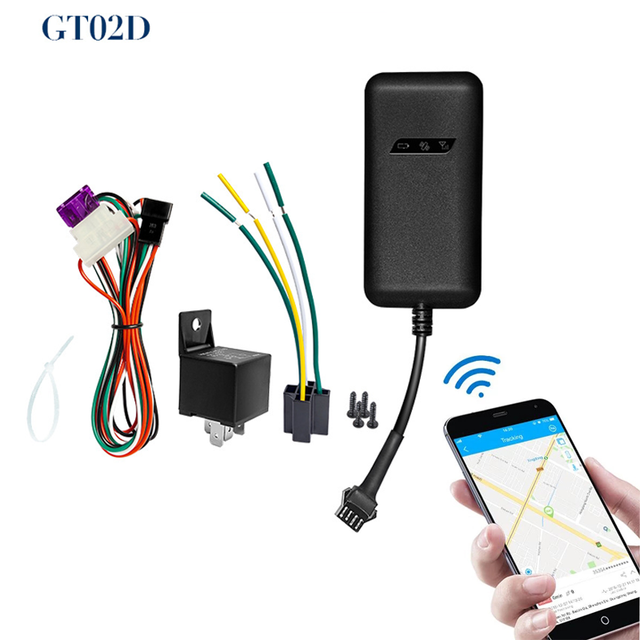 NEW Updated Vehicle Tracking Device With Alarm System GPS/GPRS/GSM Real Time GT02d Car GPS tracker Relay Anti-theft Device