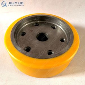 Roue de charge 355x135-6 en PU avec roulements à billes/à rouleaux pour chariot élévateur à bras Jungheinrich ETV320/ETV325, pièces de rechange, 6 trous de boulons, nouvelle <span class=keywords><strong>jante</strong></span> en acier - Product Image 3