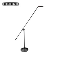 Microphone à condensateur professionnel XLR sur pied, anti-bruit, alimentation fantôme 48V, supercardioïde, câble de 10 m, enregistrement studio, métal