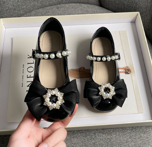 Zapatos de Vestir para Niñas, Primavera y Otoño, Nuevos Zapatos de Cuero Rojo Coreanos con Suela Suave para Niñas, Zapatos de Princesa - Product Image 4