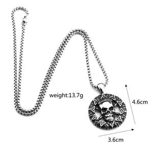 Colgante de Calavera Nórdico Retro de Acero Inoxidable con Diseño de Nudo Celta, Amuleto para Hombre, Regalo, Joyería, Accesorio de Moda - Product Image 5