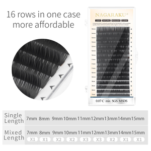 NAGARAKU extensiones de pestañas redondas de nuevo material de pueden hacer que <span class=keywords><strong>los</strong></span> ventiladores sean más suaves y ligeros - Product Image 4