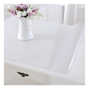 Rouleaux de nappes transparentes en PVC inodores, faciles <span class=keywords><strong>à</strong></span> nettoyer, résistantes <span class=keywords><strong>à</strong></span> l'huile, pour restaurants et salons, en matière plastique crochetée - Product Image 3