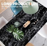 Lámina decorativa de pvc para muebles de interior, diseño de hormigón, estilo Mármol, tablero de MDF, prensado al vacío, grano de madera