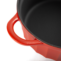Mcooker 22cm Casserole en fonte émaillée, design moderne, pour petites familles, vente au détail ODM/OEM
