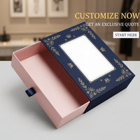 Benutzer definierte Blue Pink Gold Trim European Style Kleidung Geschenk box Magnet verschluss Tragbare recycelbare starre Box mit Prägung