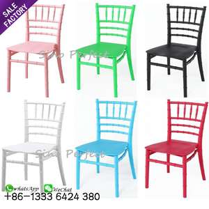 Sinoperfect Hotel Furniture White Wedding Event <b>Dining</b> Stackable Plastic Tiffany Children Chiavari Kids <b>Chair</b> for Party - Product Image 1